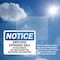 Signmission Employee Entrance Only No Deliveries See OSHA Notice Sign, Plastic, 14in W x 10in L, 2PK OS-2PACK-NS-P-1014-L-11945 - alternate 3